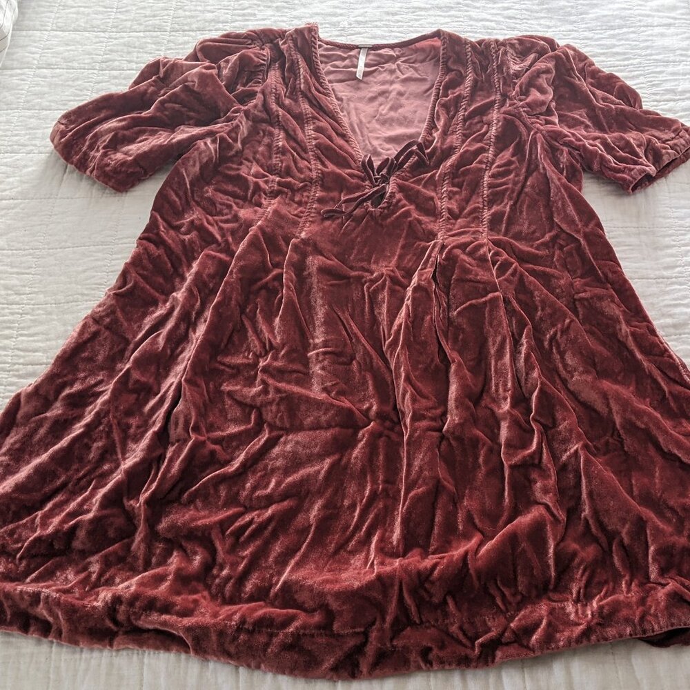 Free People Adelle Velvet Tunic - Picture 2 of 5
